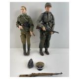 2 WWII German soldiers, 12 in tall