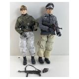 2 WWII German soldiers, 12 in tall