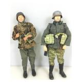 2 WWII German soldiers, 12 in tall