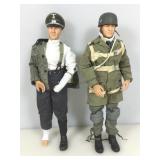 2 WWII German soldiers, 12 in tall