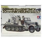 Tamiya German gunner truck model kit in box. 1:35