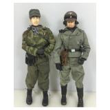 2 WWII German soldiers, 12 in tall