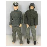 2 WWII German soldiers, 12 in tall