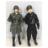 2 WWII German soldiers, 12 in tall