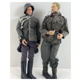 2 WWII German soldiers, 12 in tall