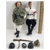 2 WWII German soldiers, 12 in tall