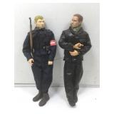 2 WWII German soldiers, 12 in tall
