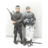 2 WWII German soldiers, 12 in tall