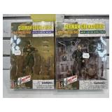 2 German Grenadiers 1:18 scale action figures in