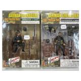 2 German Grenadiers 1:18 scale action figures in