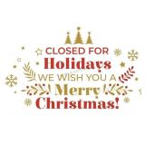 No Pickup for this Auction Until Monday 12/29/25