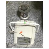 Kenwood portable heater and Coleman max lantern.