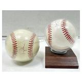 Autographed baseball lot