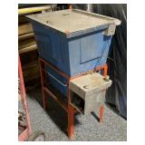 Power Mixer on metal stand.