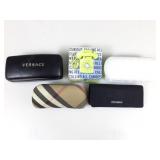 Eye glass cases, Versace, Burberry, Dolce &