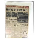 Vintage boxing newspaper