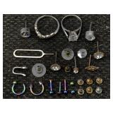 2 Sterling Rings & More, Tw 6.5g, Sz 4.75, 7.25