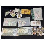 Foreign Currency Incl. Coins, Bills And Stamps