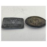 2 NRA Belt Buckles