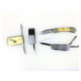 Parker Cut Co. Japan folding Pocket Knife & 3