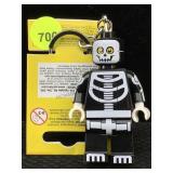 Lego Keychain Light Of Skeleton Guy, Sz 3in Tall
