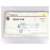 NOS bagged Falcon 1:32 scale Fokker D VIII plane