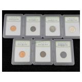 Coin Collection Incl. Pennies, Nickels And More