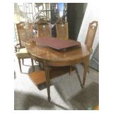 Wood Dining table with padded table