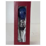 Polished Blue Stone Wine Bottle Stopper
