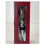 Polished Agate Stone Wine Bottle Stopper