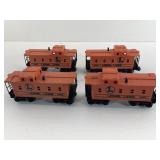 4 Lionel Lines 6508 trains, caboose