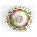 MZ Austria Porcelain Hand Painted Bowl 10.5in