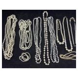 Collection Of Faux Pearl Necklaces