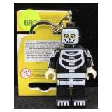 Lego Keychain Light Of Skeleton Guy, Sz 3in Tall