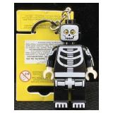 Lego Keychain Light Of Skeleton Guy, Sz 3in Tall
