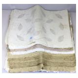 Handmade Paper, Some w/ embedded Leaves and