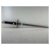 Sword, wood handle grip stainless blade, 28 in