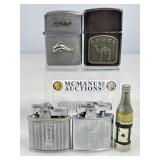 Asstd Lighters. Kem Co., Carrib, Ronson & Camel