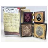 2 Antique photographs in Thermoplastic Hinged