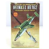 NOS Lindberg line Heinkel HE 162 model kit, 1:72