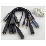 Various 1/4 in to 1/8 in Audio Cables and more