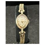 Elgin Ladies Wind Up Watch, 10k Gold-plated W/box