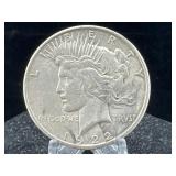 1922 S Silver Peace Dollar