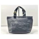 Vtg Coach Black Leather Waverly Medium Tote. Good