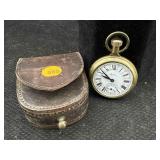 Vtg Sears Railway Wind Up Pocket Watch, Made In