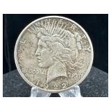 1922 S Silver Peace Dollar
