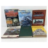 Railroad books, hardcover, asstd