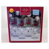 Lenox Cardinal beverage glasses stemware, set of