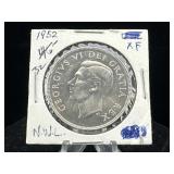 1952 Canada Dollar Coin .800 Silver