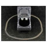 Sterling Silver Necklace & Earrings, Tw 14.9g,